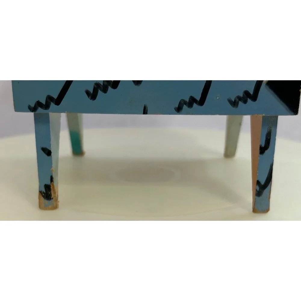 Hollis Fingold Postmodern Pop Art Decorative Abstract Funky Jewelry Box 1980s